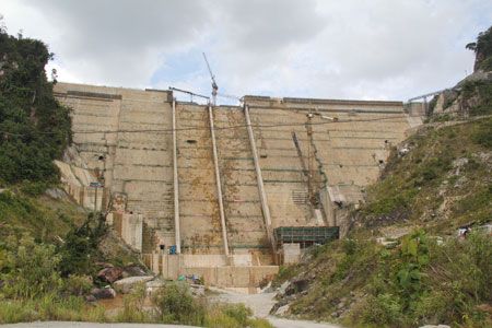 Still under construction as the waters rise? Borneo Post took this photograph of Murum just last week