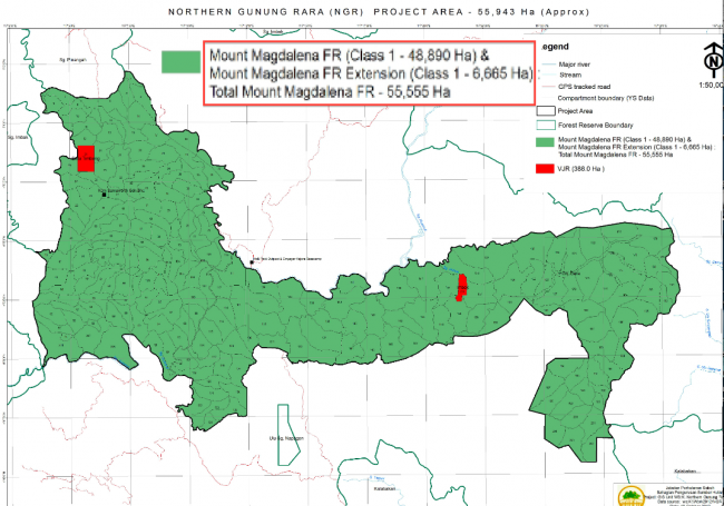 Newly protected forest area (long after it ceased to be virgin) named after Magdalena in 2012